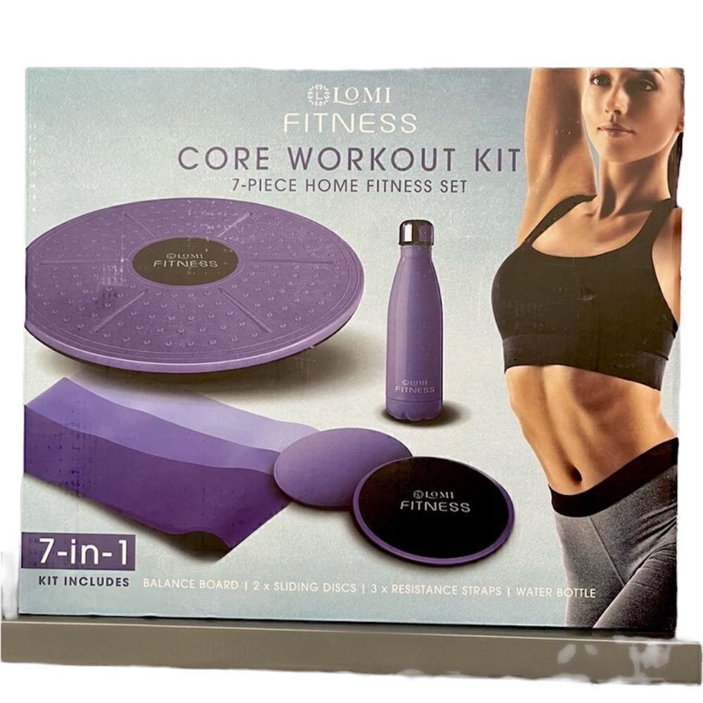 Lomi Fitness Core Workout Kit Seven-Piece Home Fitness Set